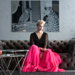 KARE Design Tableau En Verre Metallic Gepard 150X100Cm