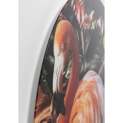 KARE Design Tableau En Verre Proud Flamingo O100Cm
