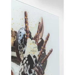 KARE Design Tableau En Verre Rich Ice Cream 60X80Cm