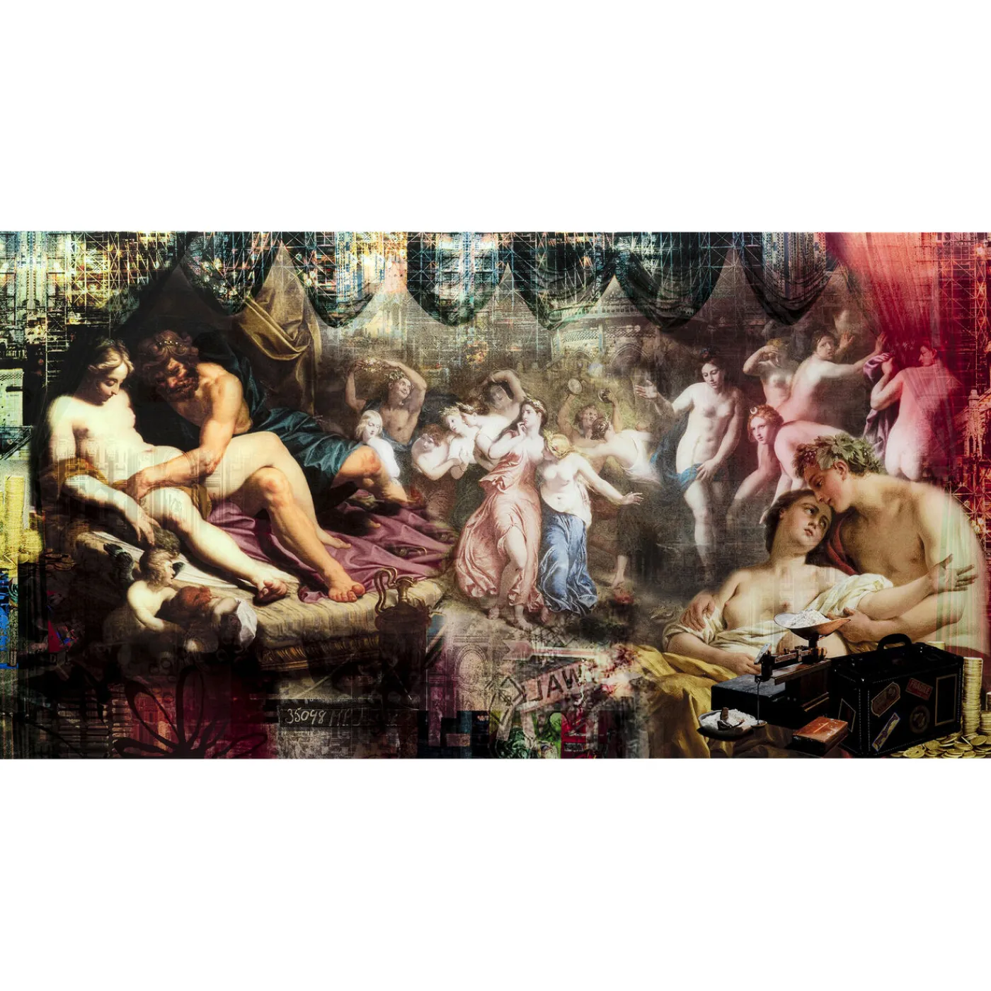 KARE Design Tableau En Verre Rock N Roll 180X90Cm