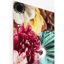 KARE Design Tableau En Verre Rose Paradise 3D 120X120Cm