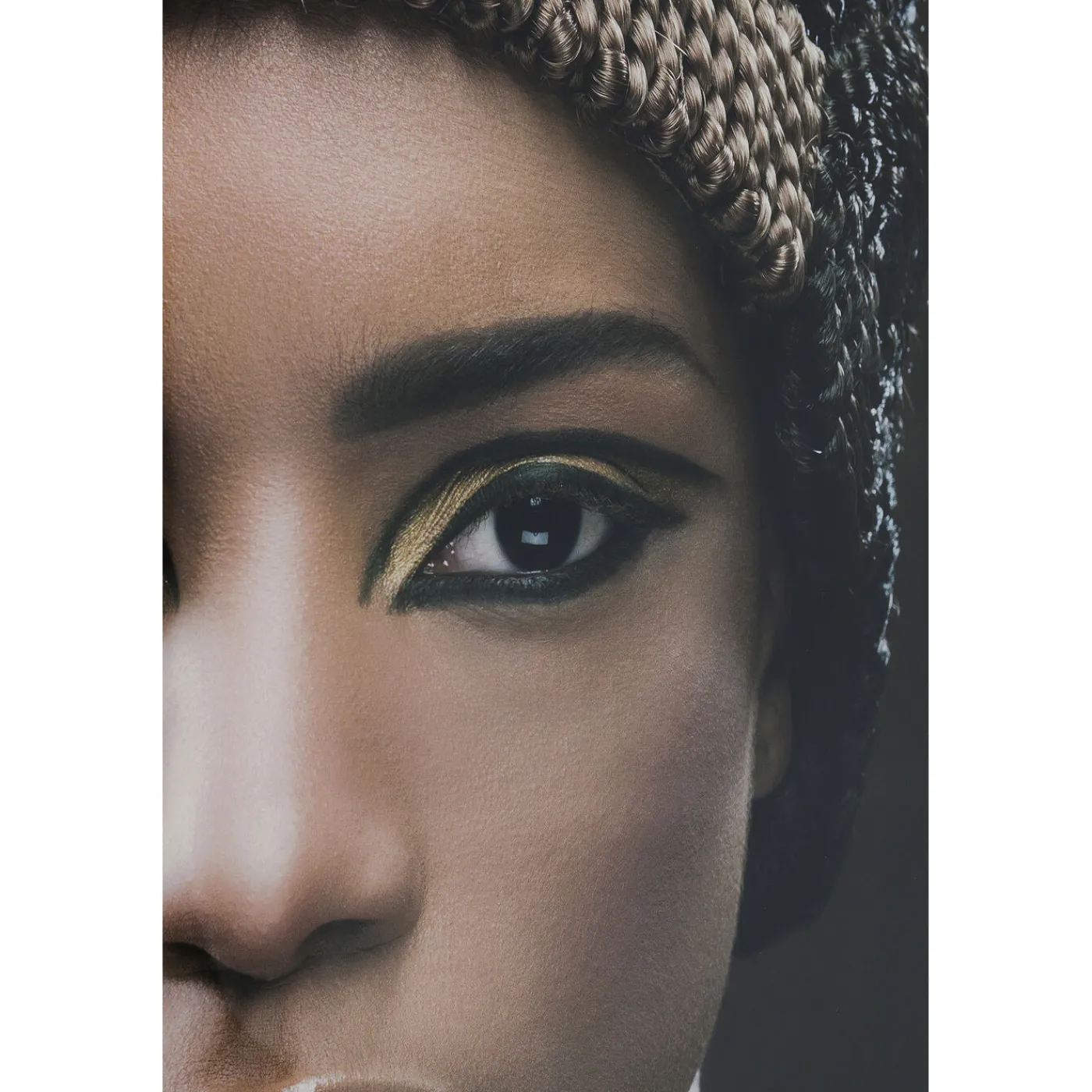 KARE Design Tableau En Verre Royal Headdress Face 100X150Cm