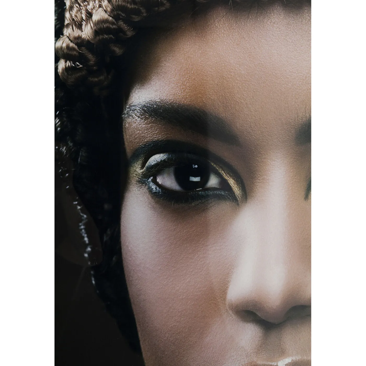 KARE Design Tableau En Verre Royal Headdress Face 100X150Cm