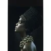 KARE Design Tableau En Verre Royal Headdress Profile 100X150Cm