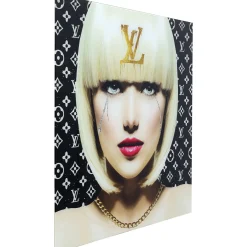 KARE Design Tableau En Verre Runny Eyes 80X80Cm