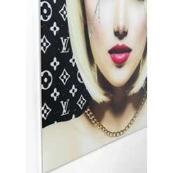 KARE Design Tableau En Verre Runny Eyes 80X80Cm