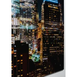 KARE Design Tableau En Verre Skyline Night 150X100Cm