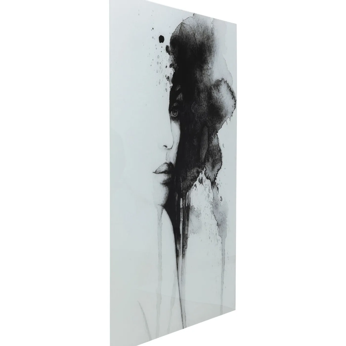 KARE Design Tableau En Verre Smokey Face 100X150Cm
