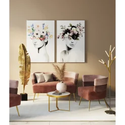 KARE Design Tableau En Verre Spring Hair 80X120Cm