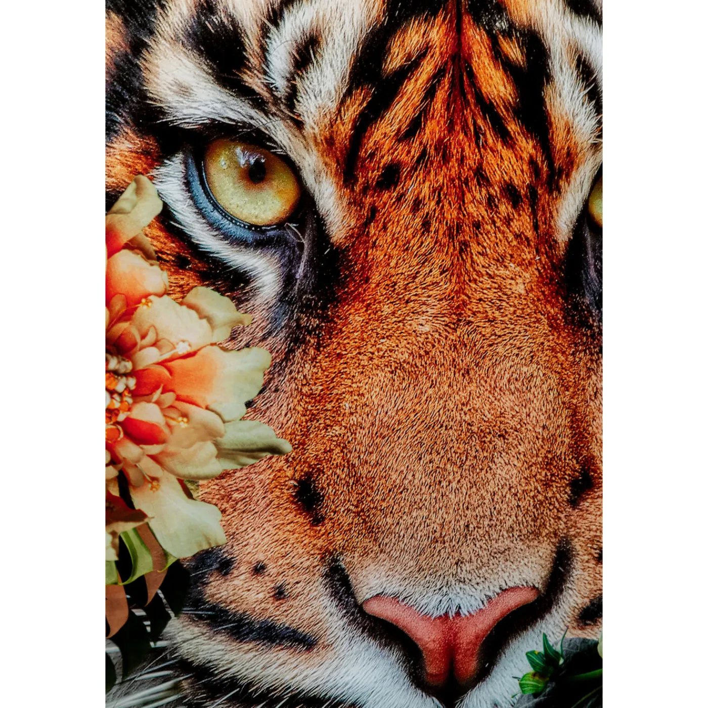 KARE Design Tableau En Verre Tiger On Hunt 150X100Cm