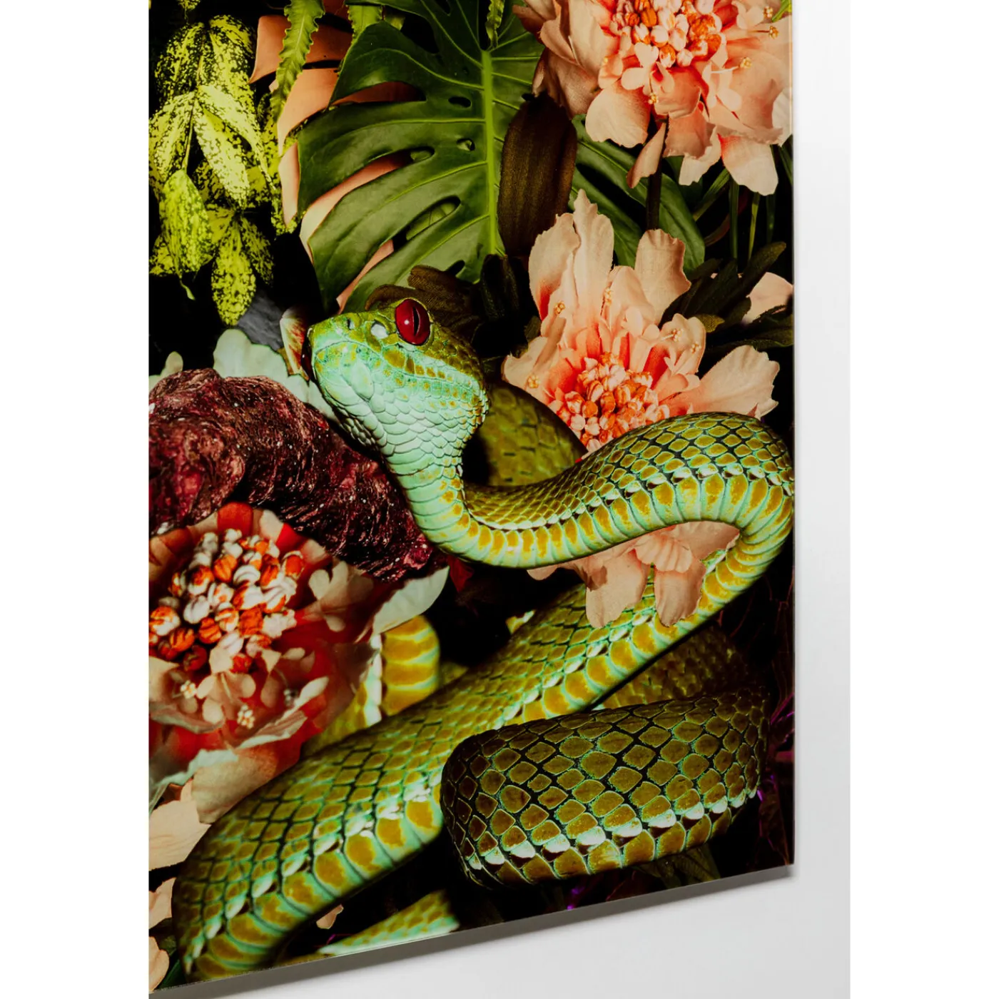 KARE Design Tableau En Verre Tiger On Hunt 150X100Cm