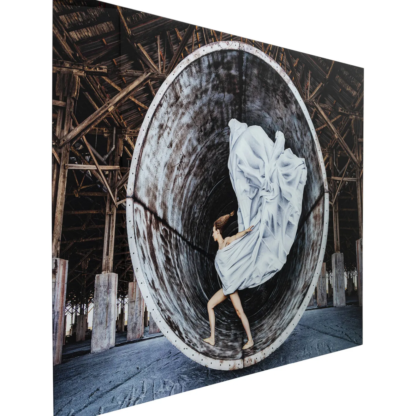 KARE Design Tableau En Verre Time Traveller 180X120Cm