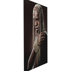 KARE Design Tableau En Verre Traditional Beads Man 100X150Cm
