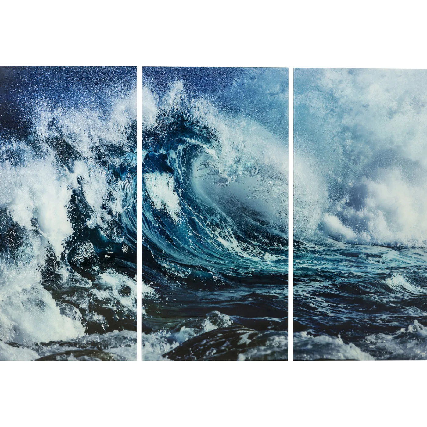 KARE Design Tableau En Verre Triptychon Wave (3/Set)