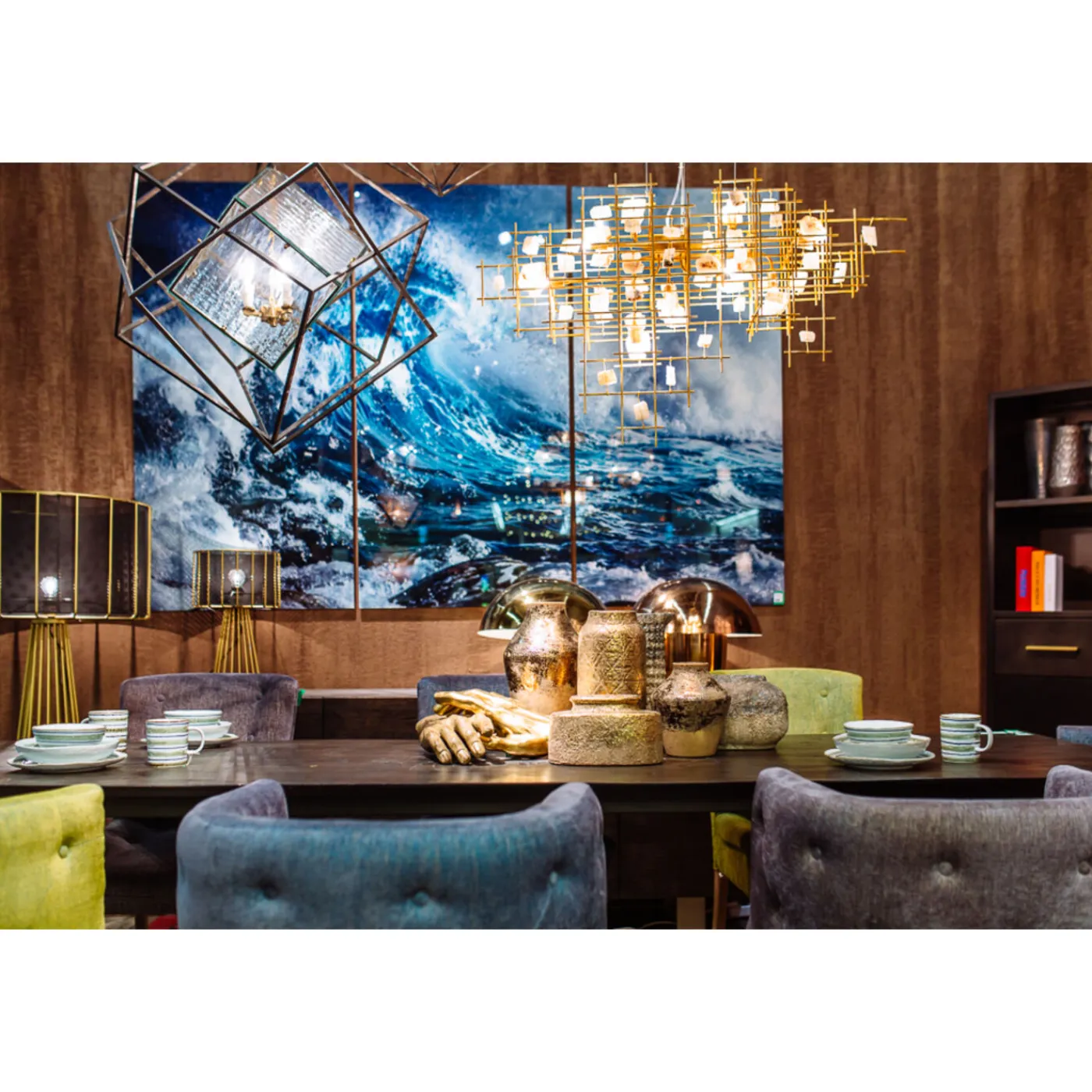 KARE Design Tableau En Verre Triptychon Wave (3/Set)