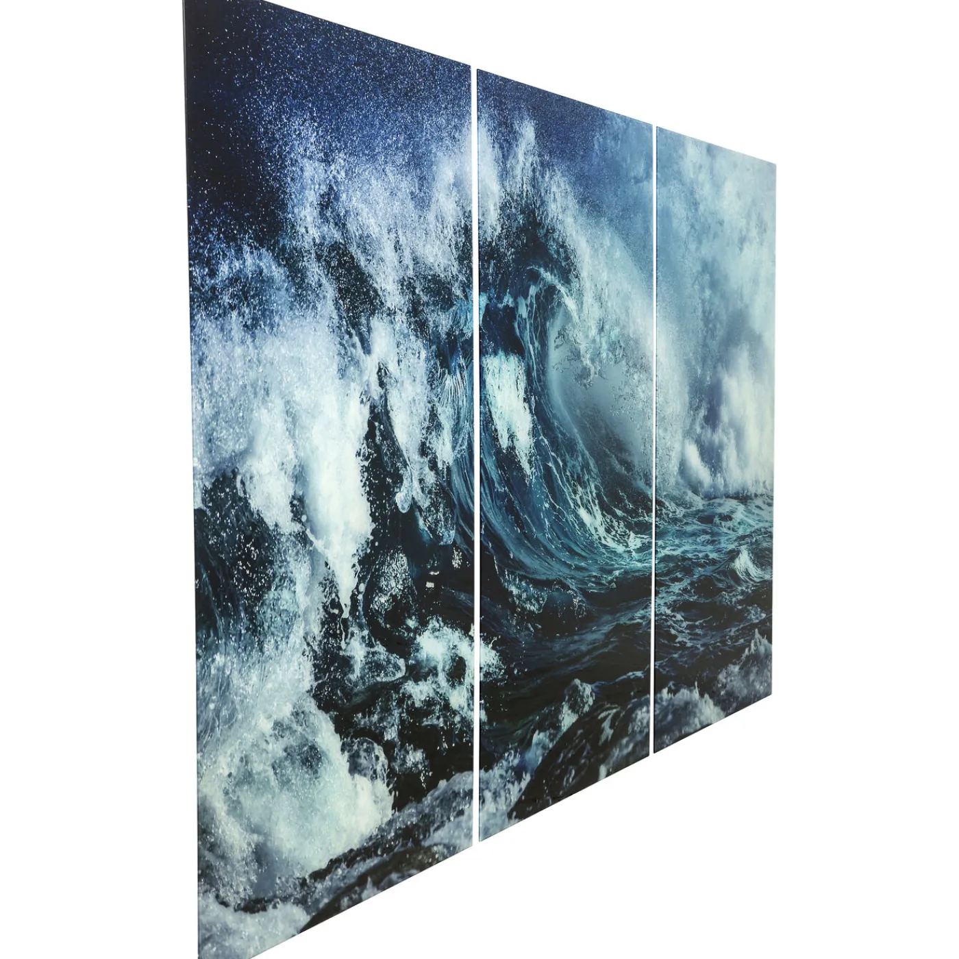 KARE Design Tableau En Verre Triptychon Wave (3/Set)