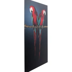 KARE Design Tableau En Verre Twin Parrot 80X120Cm