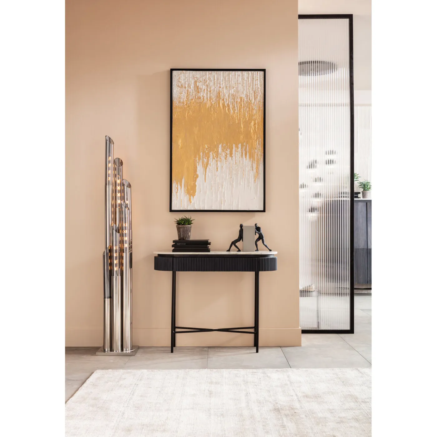 KARE Design Tableau Encadre Abstract Blanc 80X120Cm