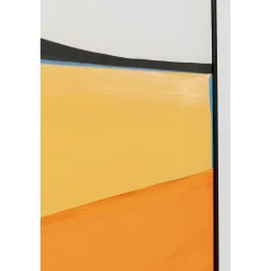 KARE Design Tableau Encadre Abstract Shapes Orange 73X143Cm