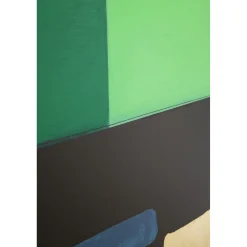 KARE Design Tableau Encadre Abstract Shapes Vert 73X143Cm