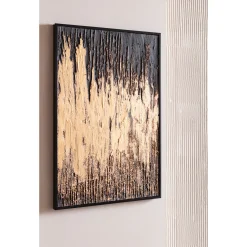 KARE Design Tableau Encadre Abstract Noir 80X120Cm