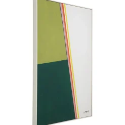 KARE Design Tableau Encadre Abstract Shapes Khaki 73X103Cm