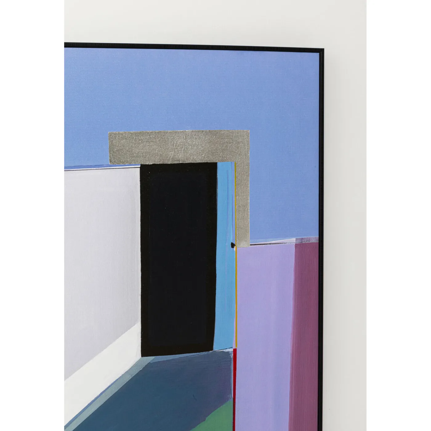 KARE Design Tableau Encadre Abstract Shapes Violet 113X113Cm