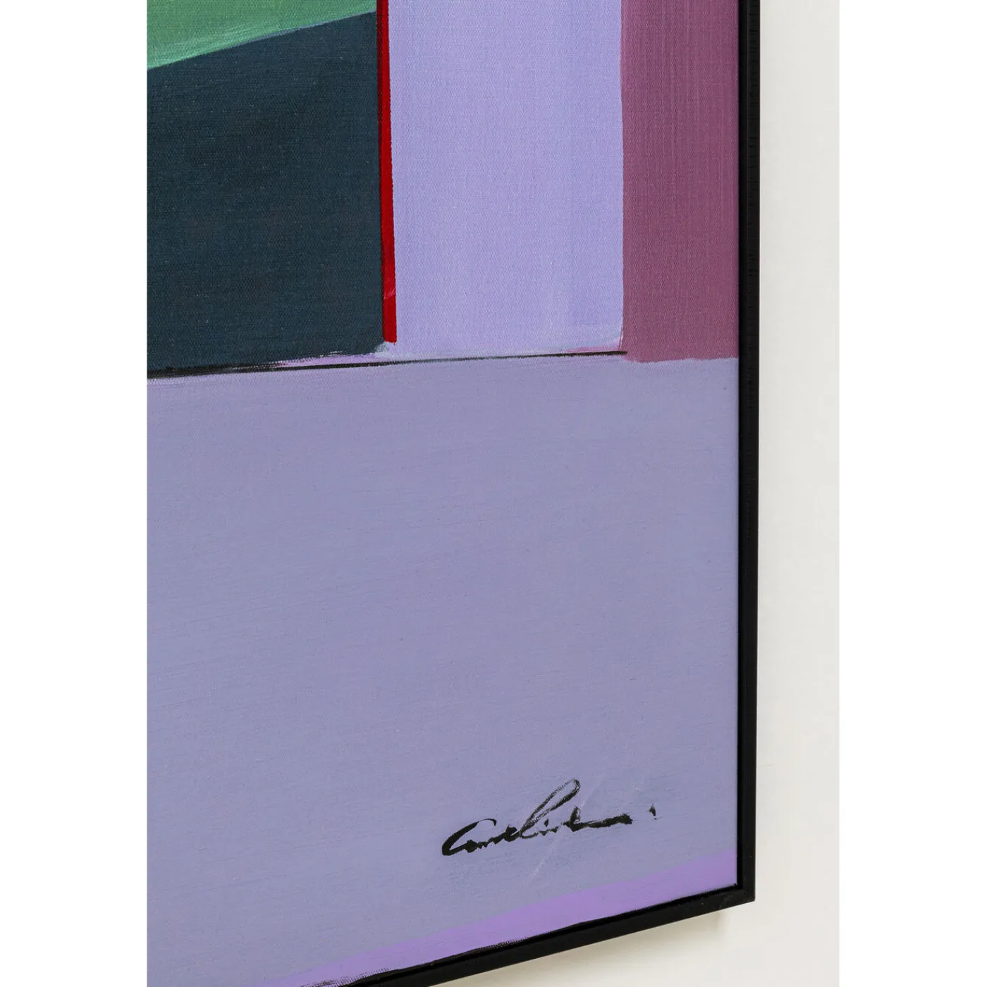 KARE Design Tableau Encadre Abstract Shapes Violet 113X113Cm