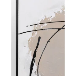 KARE Design Tableau Encadre Dust Gris 100X100Cm