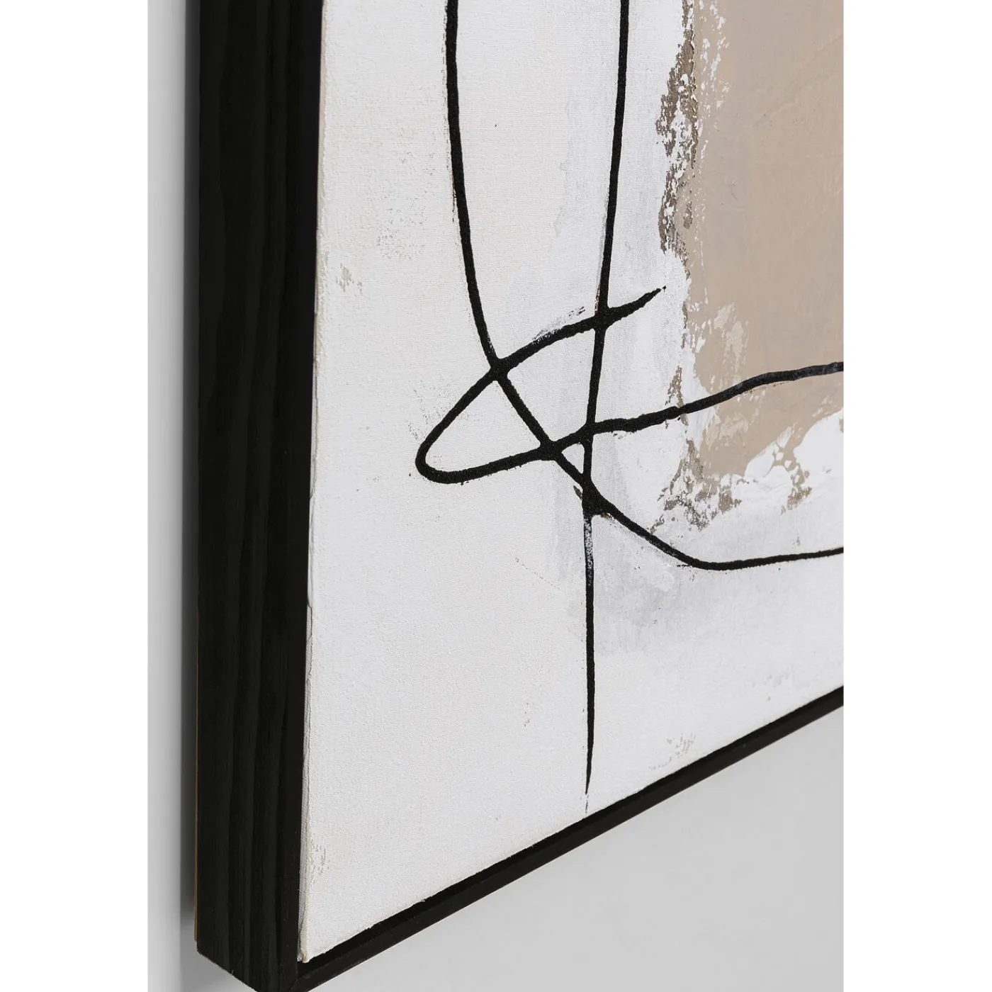 KARE Design Tableau Encadre Dust Gris 100X100Cm