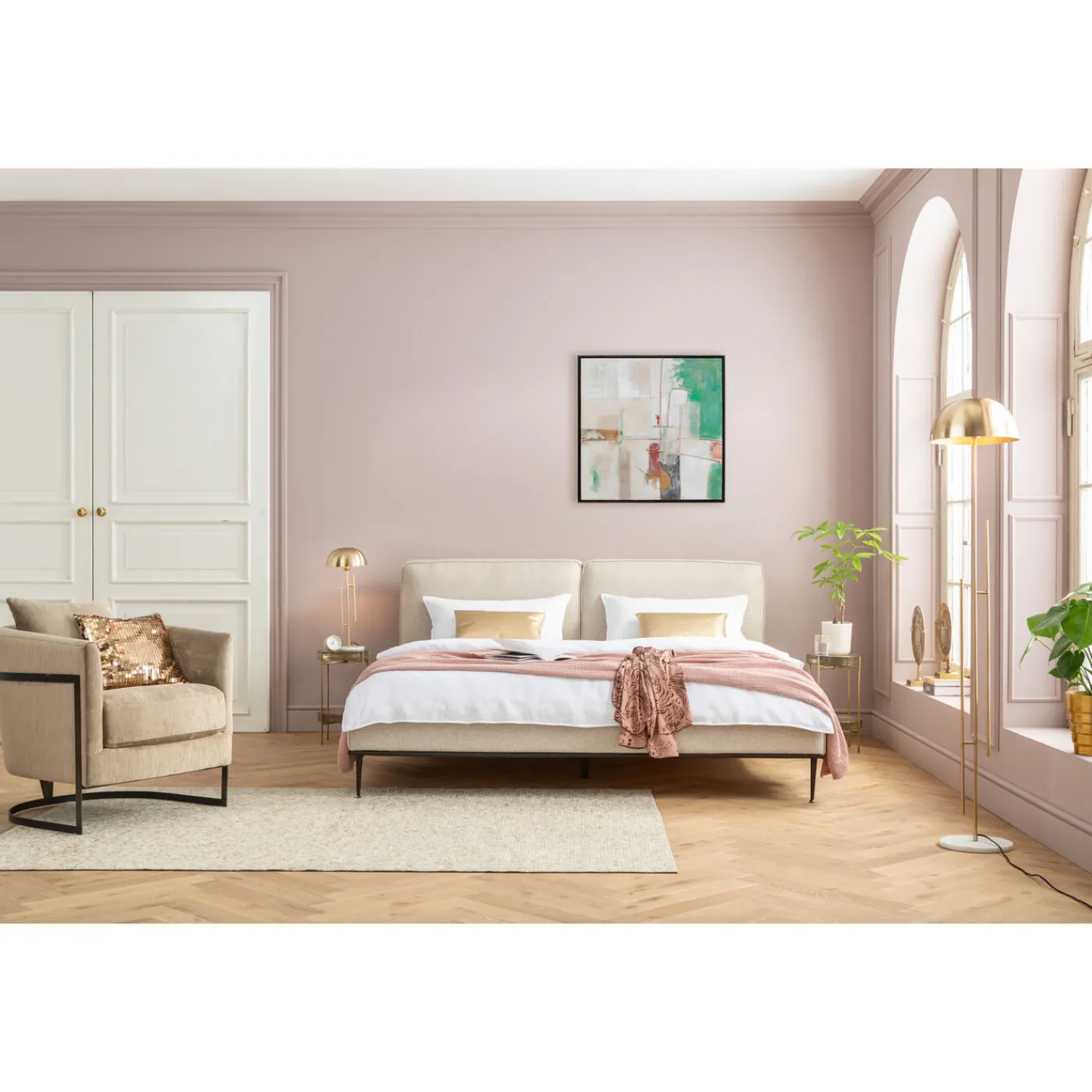 KARE Design Tableau Encadre Dust Vert 120X120Cm