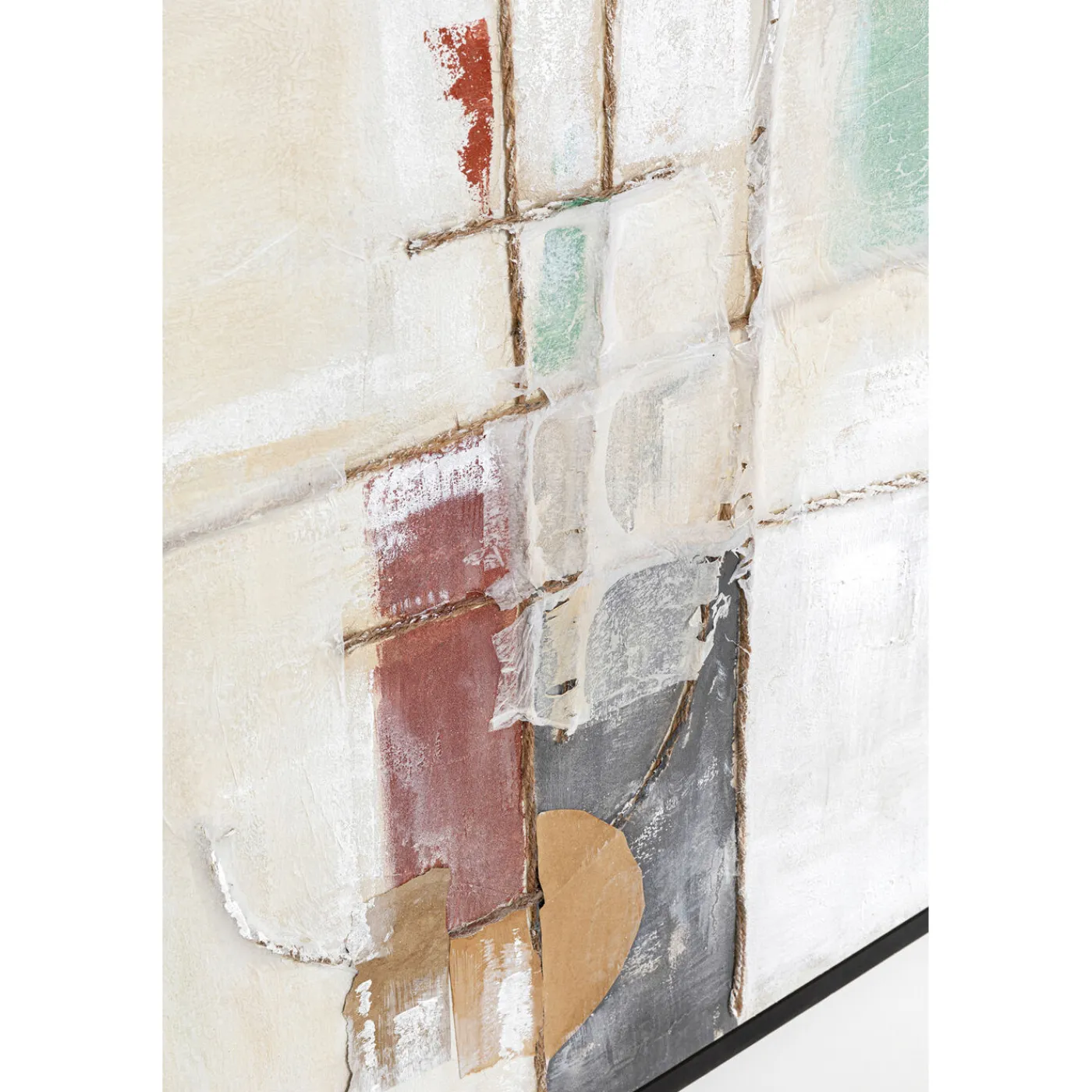 KARE Design Tableau Encadre Dust Vert 120X120Cm