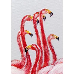 KARE Design Tableau Encadre Flamingos 100X120Cm