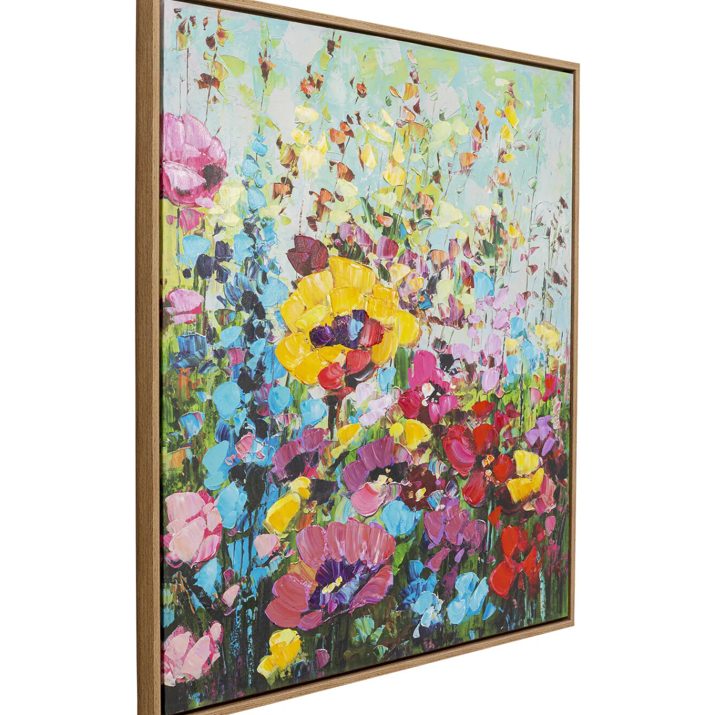 KARE Design Tableau Encadre Flowery Meadow 100X100Cm