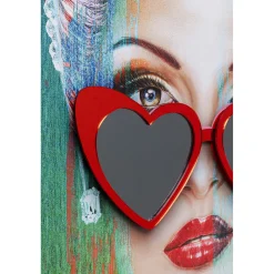 KARE Design Tableau Encadre Heart Glasses 100X80Cm