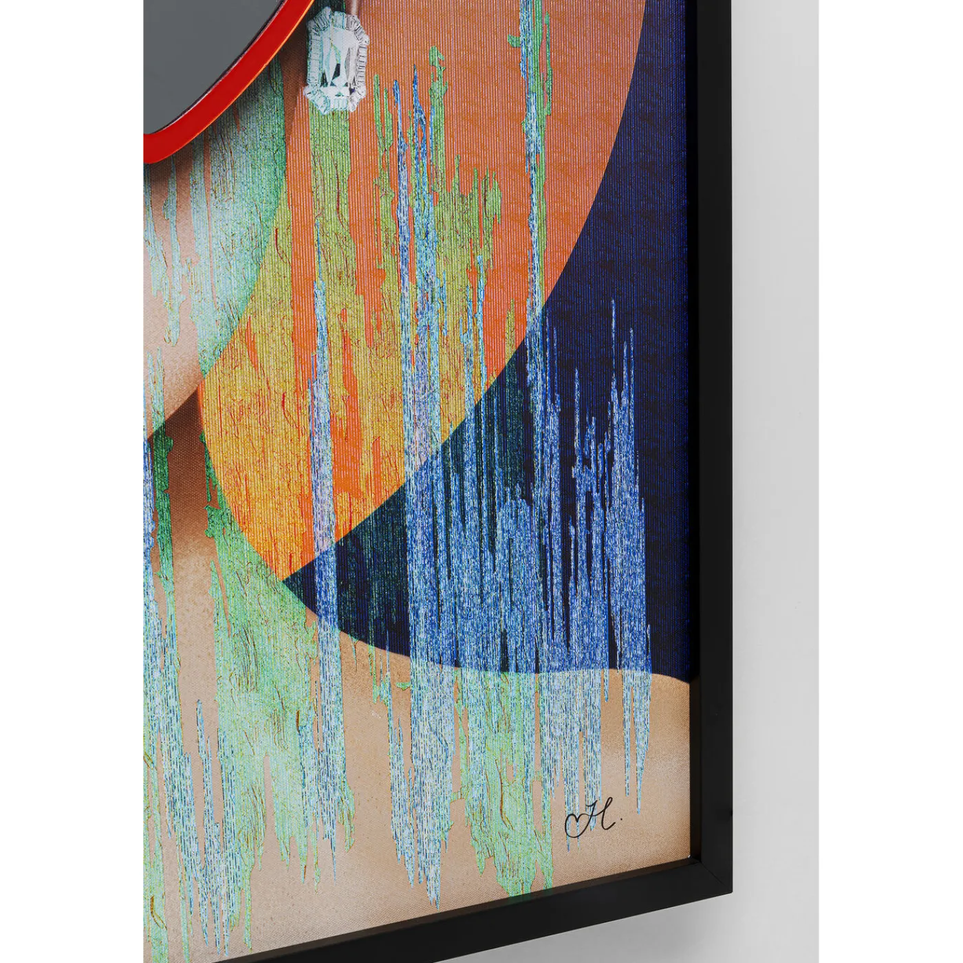 KARE Design Tableau Encadre Heart Glasses 100X80Cm