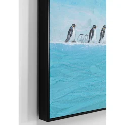 KARE Design Tableau Encadre Walking Penguins 140X140Cm