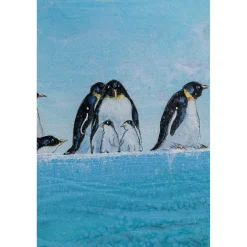 KARE Design Tableau Encadre Walking Penguins 140X140Cm