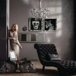 KARE Design Tableau Frame Miroir Leopard 80X80Cm