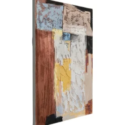 KARE Design Tableau Sur Toile Art Splash Orange 90X120Cm