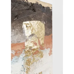 KARE Design Tableau Sur Toile Art Splash Bleu 90X120Cm