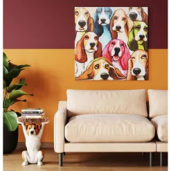 KARE Design Tableau Sur Toile Doggy Eye S 100X100Cm