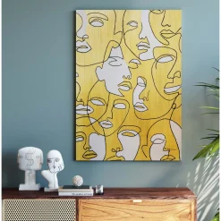 KARE Design Tableau Sur Toile Faces 70X100Cm