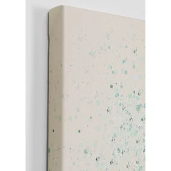 KARE Design Tableau Sur Toile Flower Boat Beige Vert 80X100Cm