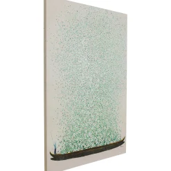 KARE Design Tableau Sur Toile Flower Boat Beige Vert 120X160Cm