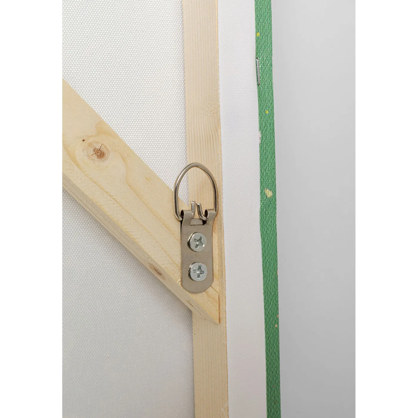 KARE Design Tableau Sur Toile Flower Boat Vert Jaune 80X100Cm