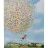 KARE Design Tableau Sur Toile Flying Elephant In Day 120X160Cm