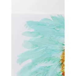 KARE Design Tableau Sur Toile Headdress Dog 80X80Cm