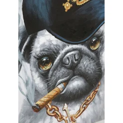 KARE Design Tableau Sur Toile Hip Hop Dog 70X100Cm