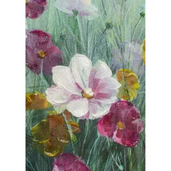 KARE Design Tableau Sur Toile Pastell Flowers 120X120Cm